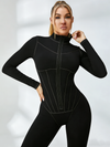 Corset Zipper Short Romper