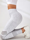 ZASUWA Female Fishnet Splicing Leopard Print Push Up Design Leggings