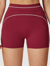 ZASUWA Female Contrast Color Big Heart Shape Push-lift Shorts