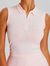 ZASUWA Female Stand Up Collar Zipper Quick Dry Tank