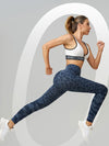 ZASUWA Female Leopard Print Elastic Tight Push Up Design Leggings