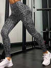 ZASUWA Female Butterfly Print High-waisted Hip-lift Elastic Tight Booty Leggings