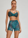 ZASUWA Female Leopard Print Scrunch Bum Shorts