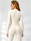 Zipper Hip-lift Jumpsuit