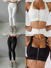 ❤ZASUWA Female Must Have Zipper Leggings