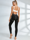 Sexy Contrast Color Unique Cutout Jumpsuit