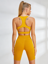 Solid Color Elastic Tight Suit