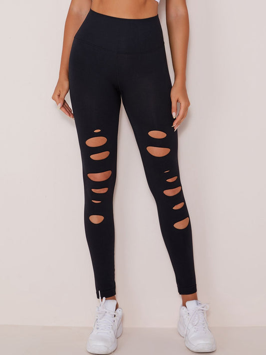 ZASUWA Female Cutout Stretch Sports Leggings