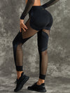 ❤ZASUWA Female Unique Wildest Leopard Net Style Long Sleeves