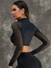 ❤ZASUWA Female Unique Wildest Leopard Net Style Tracksuit
