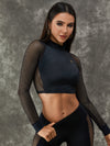 ❤ZASUWA Female Unique Wildest Leopard Net Style Tracksuit