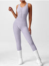ZASUWA Female Zipper Hollow Out Jumpsuit