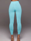 ZASUWA Female Solid Color Unique Folds V Shape Waist Leggings