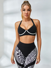 Zebra Print Push Up Tracksuit