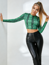 Sexy Faux Leather Zipper Leggings