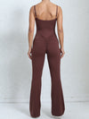 ZASUWA Female Scrunch Bum Flare Jumpsuit