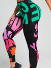 ZASUWA Female Print Quick Dry Push Up Design Color Leggings
