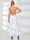 ❤ZASUWA Female Backless Flare Jumpsuit