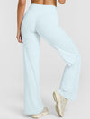 ZASUWA Female Solid Color Casual Loose Flare High-rise Leggings