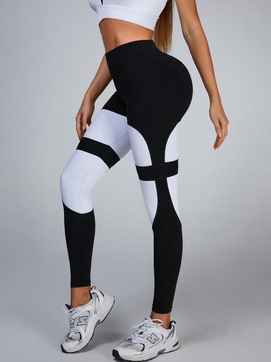 🖤ZASUWA Female Cutout Mesh High-rise Leggings