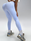 ZASUWA Female Leopard Print Solid Color Quick Dry Leggings