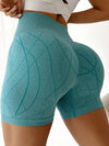ZASUWA Female Quick Dry Natural Texture Print Scrunch Bum Booty Shorts