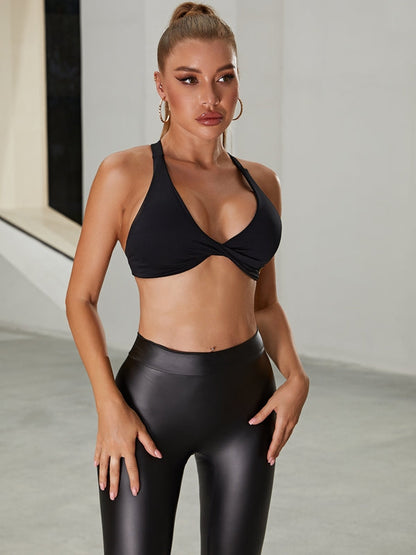Twist Cross Back Sports Bras