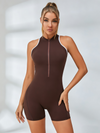 Zipper Short Romper