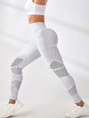ZASUWA Female Fishnet Splicing Leopard Print Push Up Design Leggings