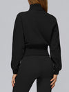 ZASUWA Female Zipper Stand Up Collar Windproof Jacket