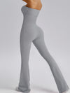 ZASUWA Female Ribbed Elastic Tight Seamless Quick-dry Jumpsuit