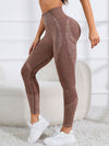 ZASUWA Female Faux Denim Quick Dry High-waisted Push Up Design Leggings