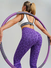 ZASUWA Female Leopard Print Elastic Tight Push Up Design Leggings
