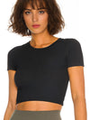 ZASUWA Female Sexy Hollow Out Round Neck Short Sleeves