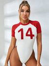 Print Short Sleeves Bodysuit