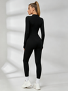 Sexy Zipper Fleece Jumpsuit