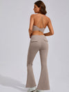 ZASUWA Female Button Cutout Cargo Style Flare Design Tracksuit