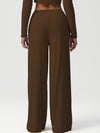 ZASUWA Female Drawstring Pocket Solid Color Casual Pants
