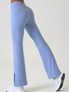 ZASUWA Female Flare Hip-lift High-waisted Split Pants