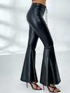 Faux Leather Flare Leggings