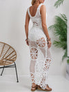 ZASUWA Female Sexy Fishnet Hollow Out Swimwear Cover Dress Without Bikini Set