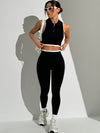 ZASUWA Female Stand Up Collar Zipper Quick Dry Tank