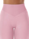 ZASUWA Female High-waisted Seamless Elastic Tight Quick Dry Hip-lift Leggings