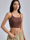 ZASUWA Female Solid Color Cross Back Quick Dry Sports Bras