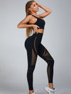 ZASUWA Female Sexy Fishnet Quick-dry High-rise Leggings