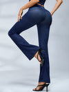 ZASUWA Female Faux Denim Quick Flare Leggings