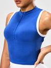 ZASUWA Female Contrast Color Two-piece Zipper High-support Tank