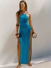 ZASUWA Female Sexy Cross Back Without Bikini Set Cover Up Dress