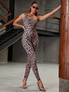 🖤ZASUWA Female Leopard Print U Collar Jumpsuit