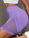 ZASUWA Female High-waisted Net Breathable Booty Shorts